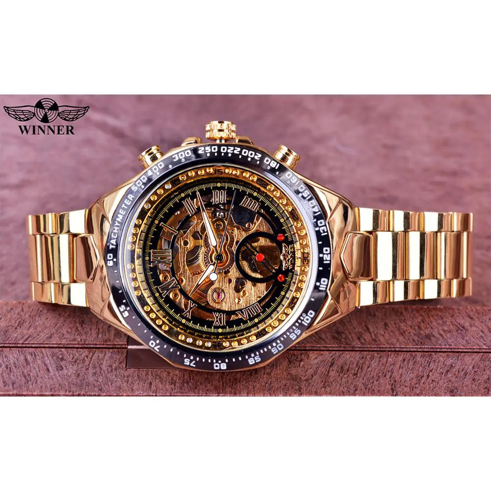 Swiss Men's Personalized All-Steel Luminous Mechanical Watch