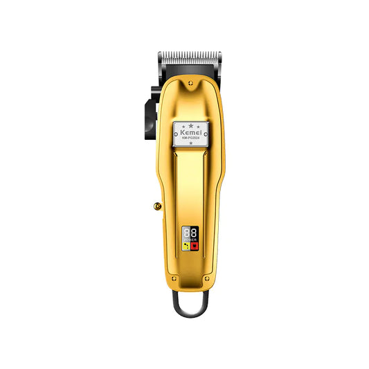 KM-PG2024 Adjustable Rechargeable Hair Clipper in Gold