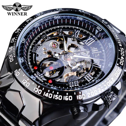 Swiss Men's Personalized All-Steel Luminous Mechanical Watch