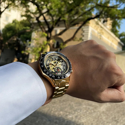 Swiss Men's Personalized All-Steel Luminous Mechanical Watch