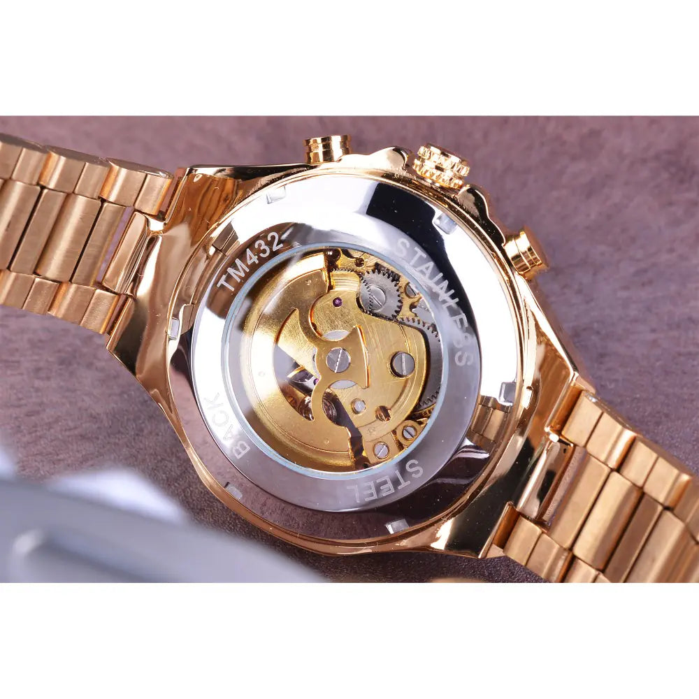 Swiss Men's Personalized All-Steel Luminous Mechanical Watch