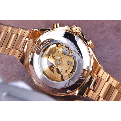 Swiss Men's Personalized All-Steel Luminous Mechanical Watch