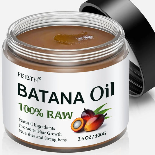 FEIBTH Raw Batana Oil for Hair Growth Batana Oil Organic for Hair Growth Batana Oil for Hair Growth Dr Sebi Organic Prevent Hair Loss and Enhances Hair Thickness 100g.