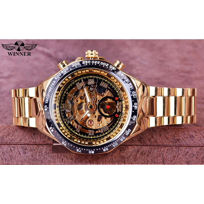 Swiss Men's Personalized All-Steel Luminous Mechanical Watch