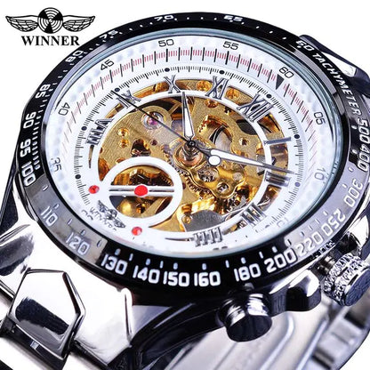 Swiss Men's Personalized All-Steel Luminous Mechanical Watch
