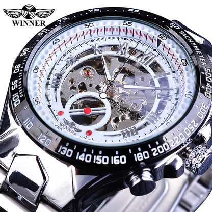 Swiss Men's Personalized All-Steel Luminous Mechanical Watch